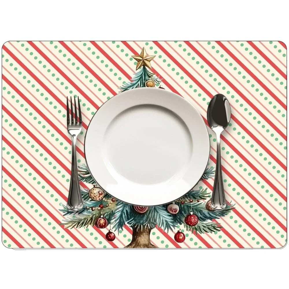 Set of 4 Same Placemats w/cork Back, 12